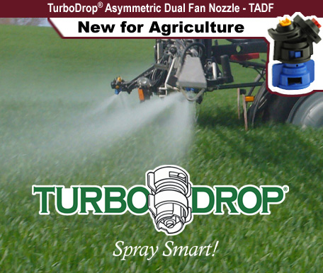 TurboDrop Asymmetrical Dual Fan Nozzle for Agriculture